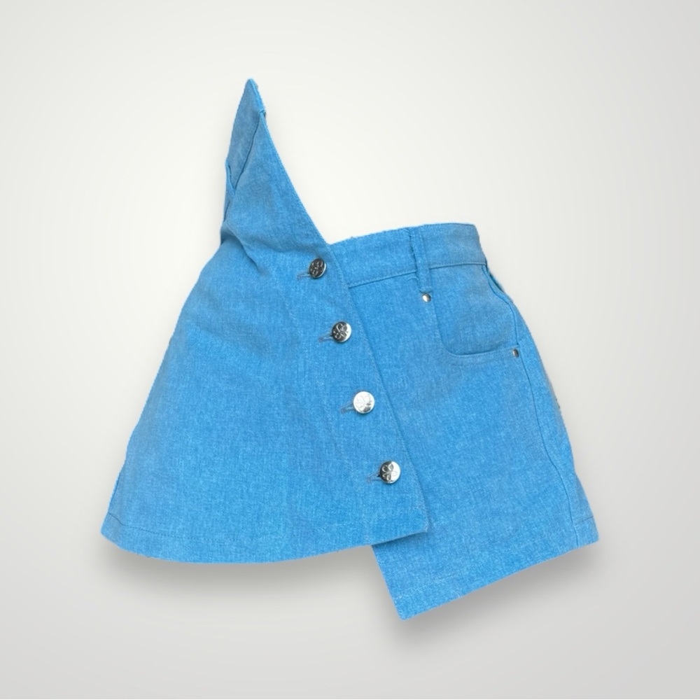 Marshall Columbia Asymmetrical Blue Jean Skirt 🦋